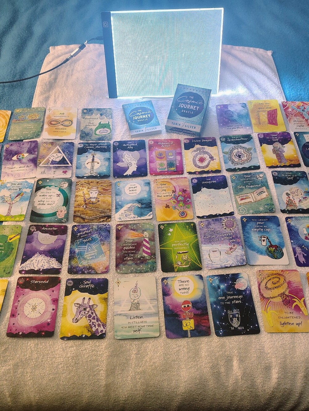 Pre-Owned Cosmic Journey Oracle Cards & Guidebook ~ 55 Card Set & Book